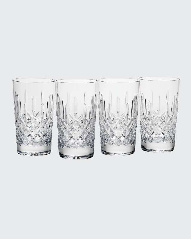 Hamilton Crystal 4-Piece Highball Glass Set